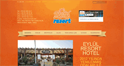 Desktop Screenshot of eylulresort.com