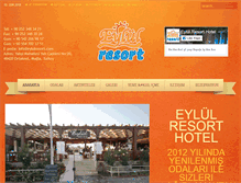 Tablet Screenshot of eylulresort.com